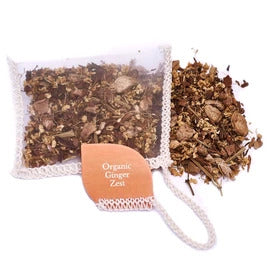 Ganzblatt-Tee in genähten Teebeuteln