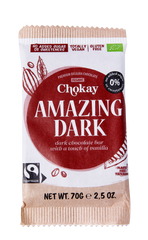 Chokay dunkle Bio Amazing Dark Schokoladen-Tafel Vorderansicht