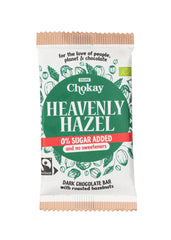 Chokay dunkle Bio Heavenly Hazel Schokoladen-Tafel Vorderansicht