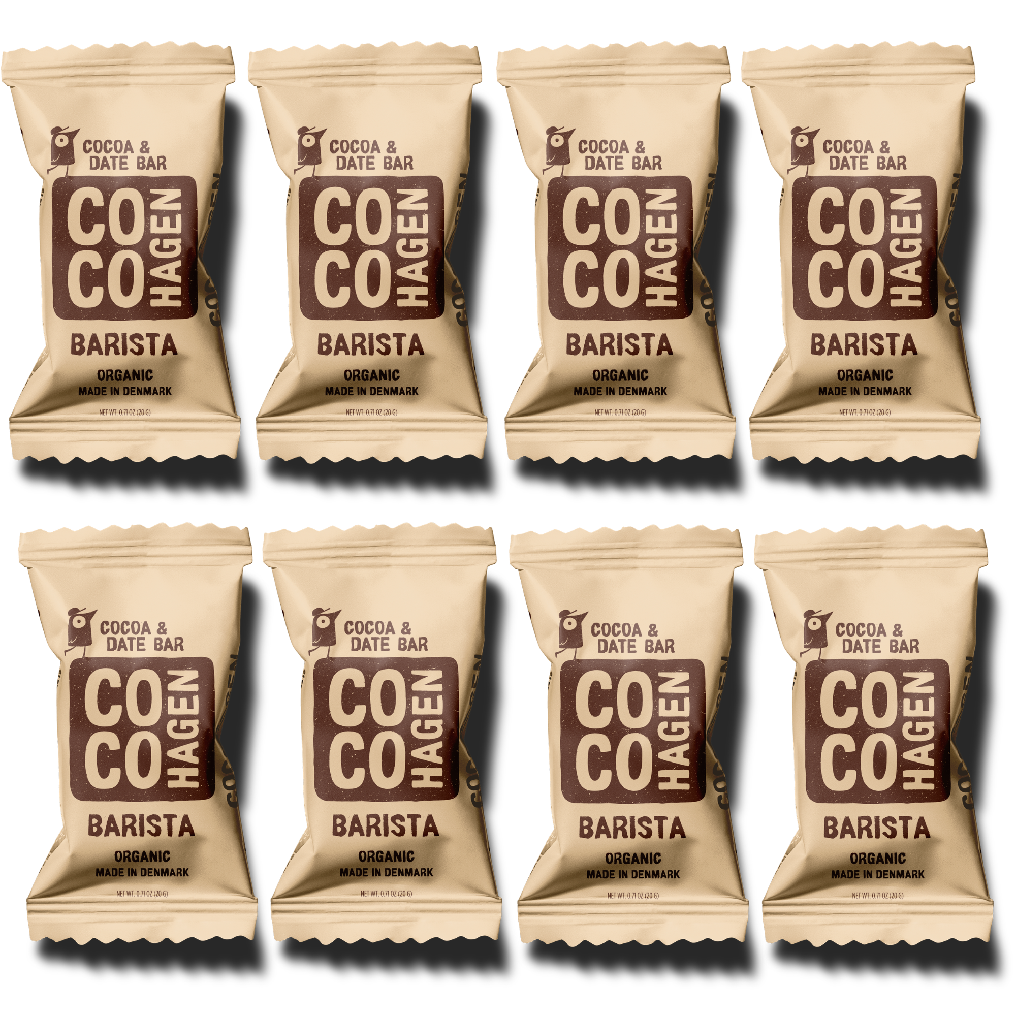 Cocohagen Organic Date Bite: Bio Barista, 8 x 20g