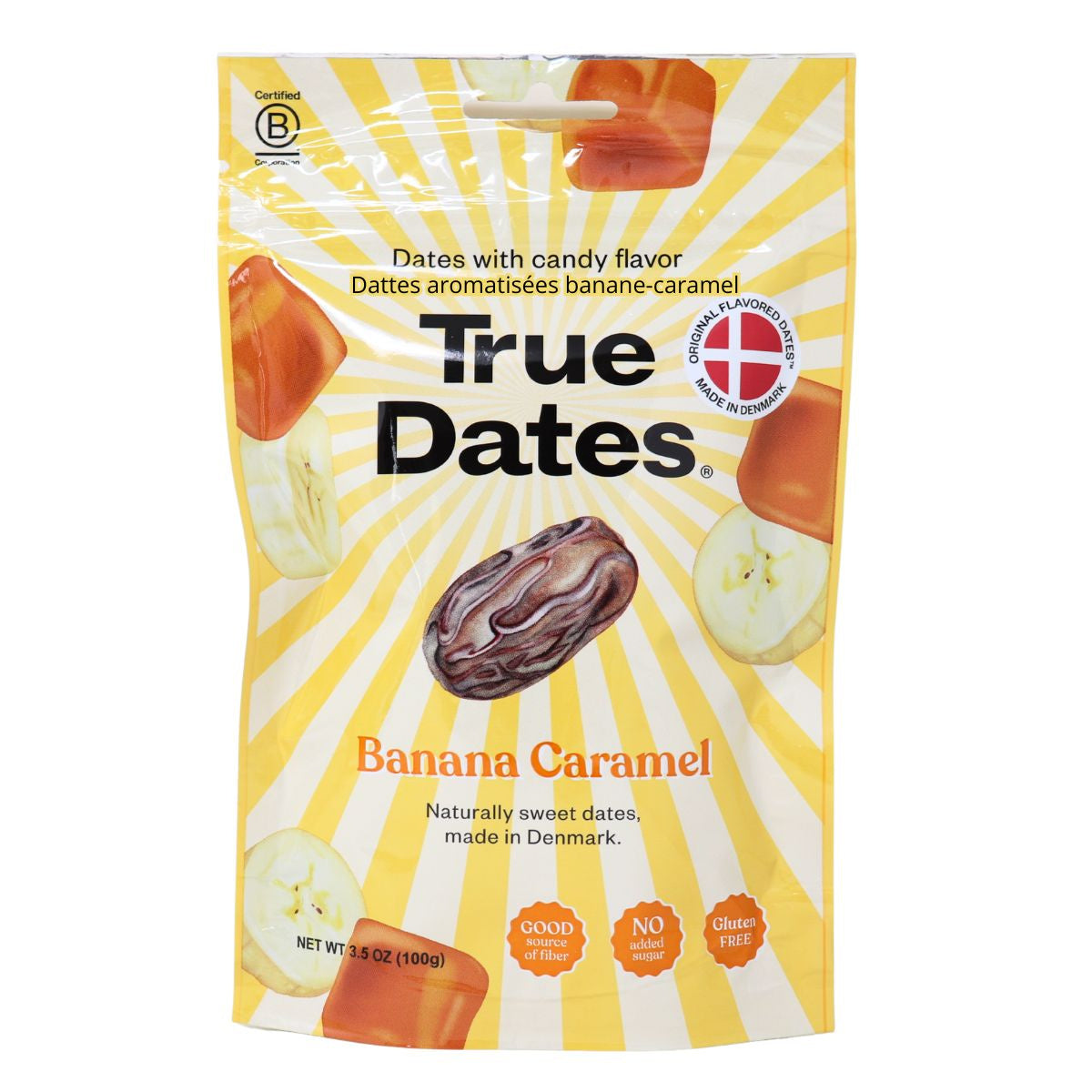 NEU & EXKLUSIV: True Dates - BANANA CARAMEL | natürlich aromatisierte Datteln | Bananen Karamell | 100g
