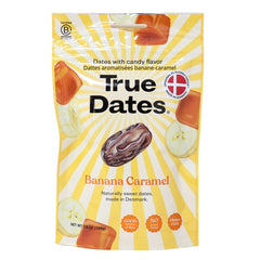 NEU & EXKLUSIV: True Dates - BANANA CARAMEL | natürlich aromatisierte Datteln | Bananen Karamell | 100g