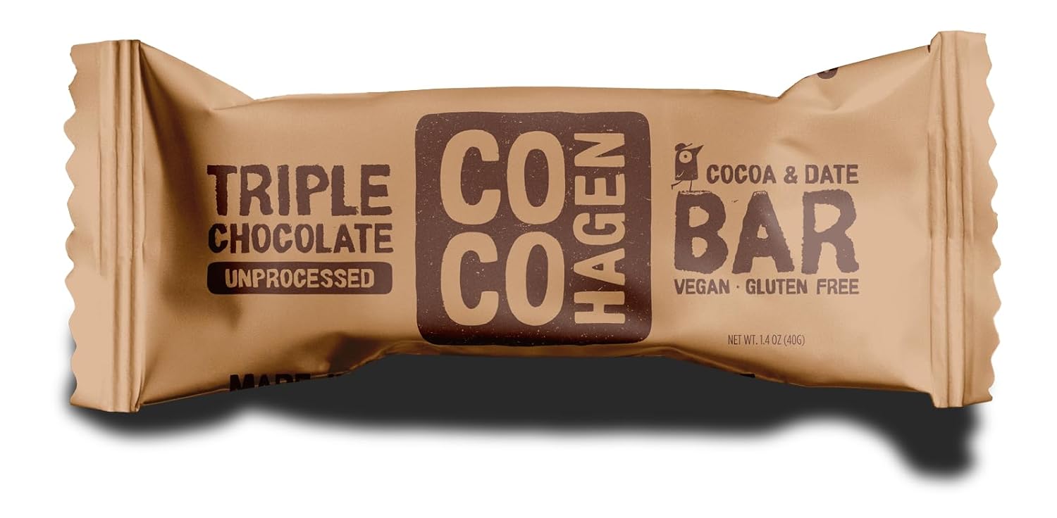 Cocohagen Bio-Dattelriegel: Triple Chocolate verpackt
