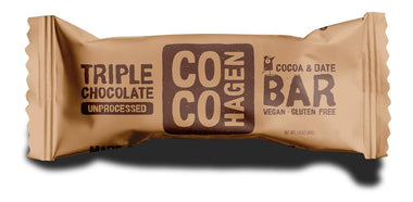 Cocohagen Bio-Dattelriegel: Triple Chocolate verpackt