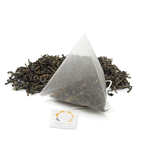 Chun Mee Grüntee 100x2g biologisch abbaubare Pyramiden-Teebeutel Nachfüllpack BIO