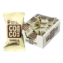 Cocohagen Organic Dattelbissen: Bio Vanille, 25 x 20g Karton offen