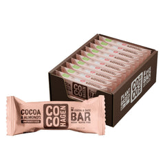 Cocohagen Dattelriegel: Bio Kakao & Mandeln, 20 x 40g Verpackung