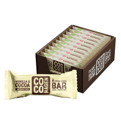 Cocohagen Organic Dattel Riegel: Bio Vanille & Cocoa, 20 x 40g Karton offen