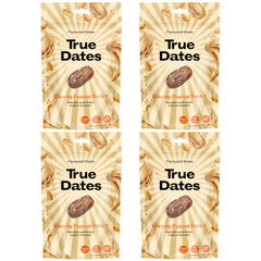 True Dates Aromatisierte Datteln 4 x 100 g – Probierbox mit innovativen Candy & Dessert Aromen – gesündere Süßigkeiten Alternative – vegan & ohne Zuckerzusatz
