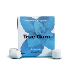 True Gum - Minze,Zitrone, Mango, Himbeere&Vanille, Strong Mint, White, Lakritze&Eukalyptus, Ingwer&Kurkuma | Plastikfreier Kaugummi | Biologisch Abbaubar | Vegan | 21 g