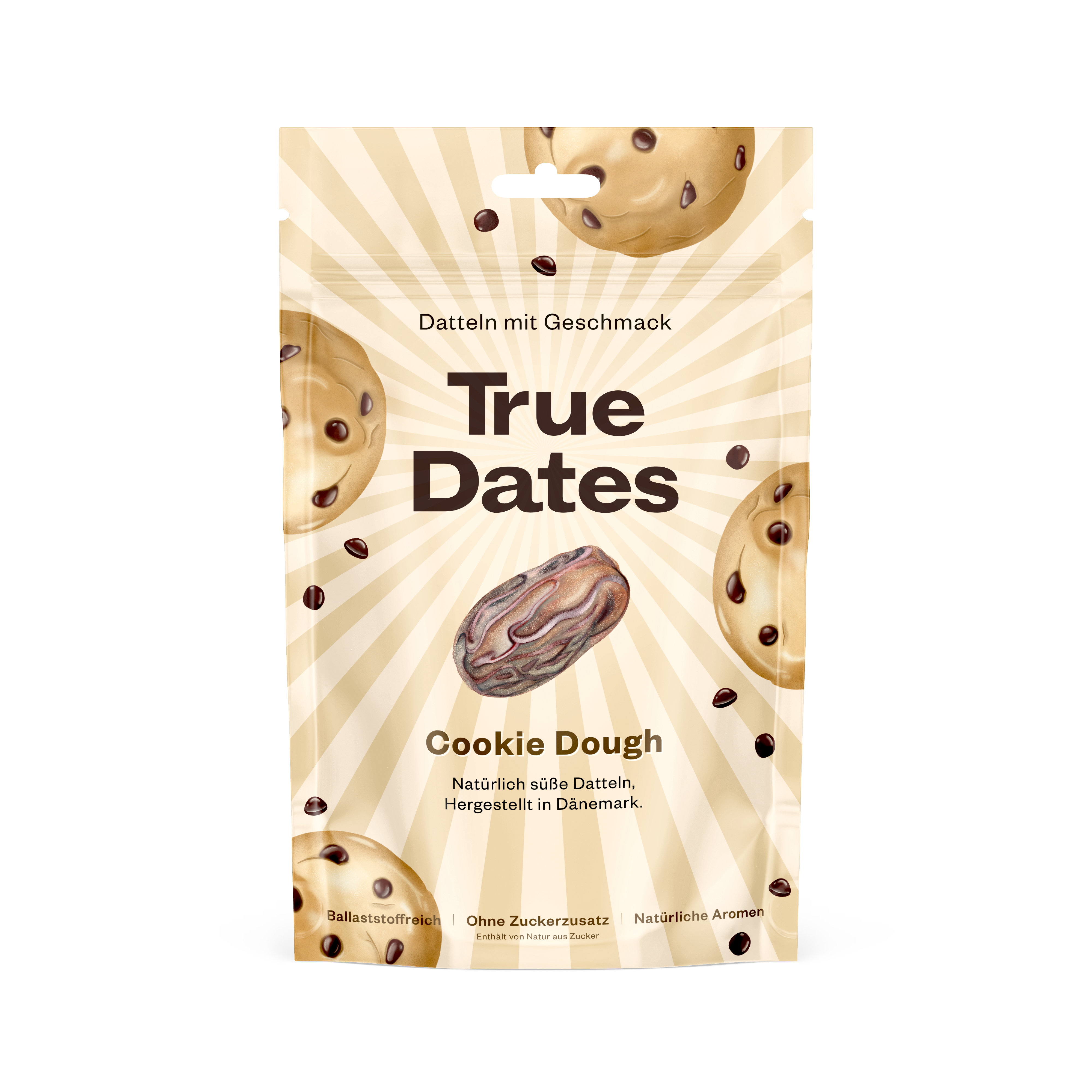 True Dates Cookie Dough Packung in Vorderansicht