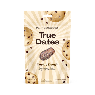 True Dates Cookie Dough Packung in Vorderansicht