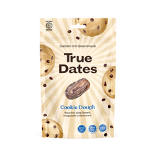 Laden Sie das Bild in den Galerie-Viewer, True Dates - Probierset 4 Sorten | Sour Cola, Sweet Peach, Creamy Peanut Butter, Cookie Dough | natürlich aromatisierte Datteln | 4x100 g