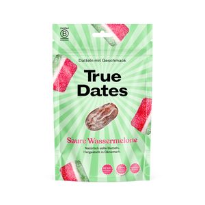 True Dates - SOUR WATERMELON| natürlich aromatisierte Datteln | saure Wassermelone | 100 g