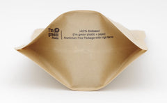 Pyramiden-Teebeutel Nachfüllpackung Breakfast Tee Bodenansicht mit I am Green Logo