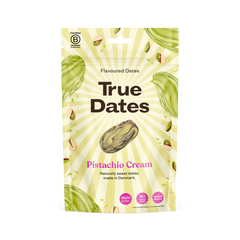 True Dates Probierset – 10 Sorten (je 2×), 20×100g | Sour Cola, Sweet Peach, Creamy Peanut Butter, Cookie Dough, Salty Liquorice, Popcorn Caramel, Pistachio Cream, Cinnamon Roll, Sour Watermelon, Sour Apple | natürlich aromatisierte Datteln
