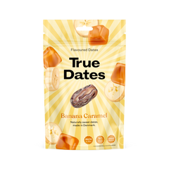 NEU & EXKLUSIV: True Dates - BANANA CARAMEL | natürlich aromatisierte Datteln | Bananen Karamell | 100g