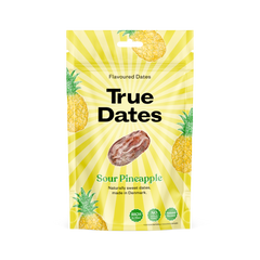 NEU & EXKLUSIV: True Dates - SOUR PINEAPPLE | natürlich aromatisierte Datteln | Sauer Ananas-Geschmack | 100g