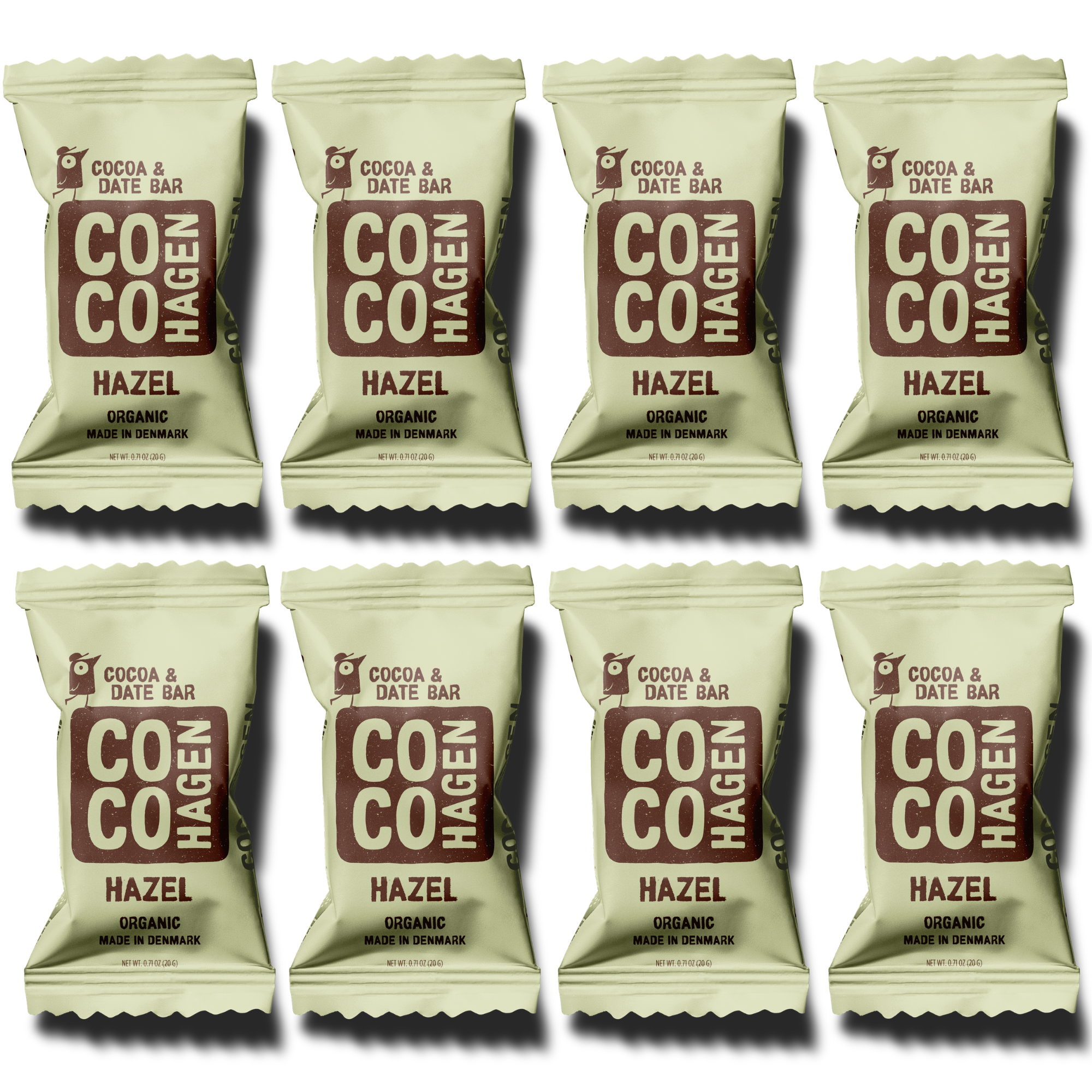 Cocohagen Organic Date Bite: Bio Hazel, 8 x 20g