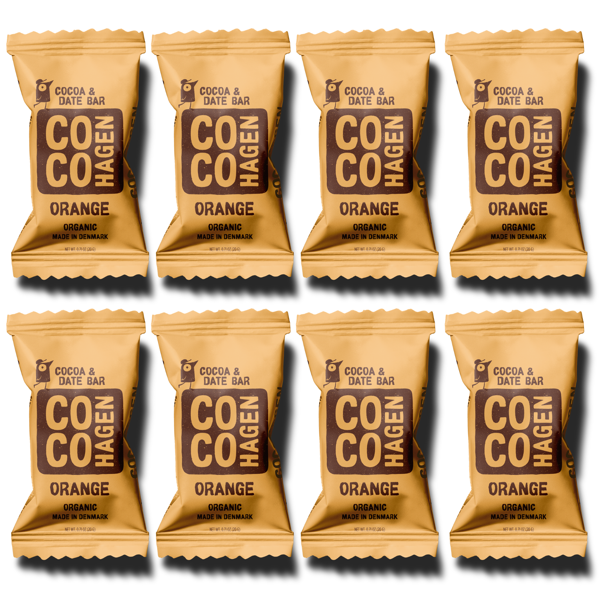 Cocohagen Organic Date Bite: Bio Orange, 8 x 20g