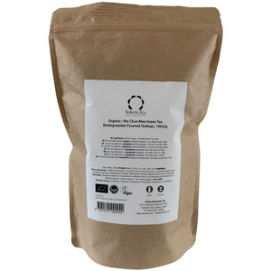 Chun Mee Grüntee 100x2g biologisch abbaubare Pyramiden-Teebeutel Nachfüllpack BIO