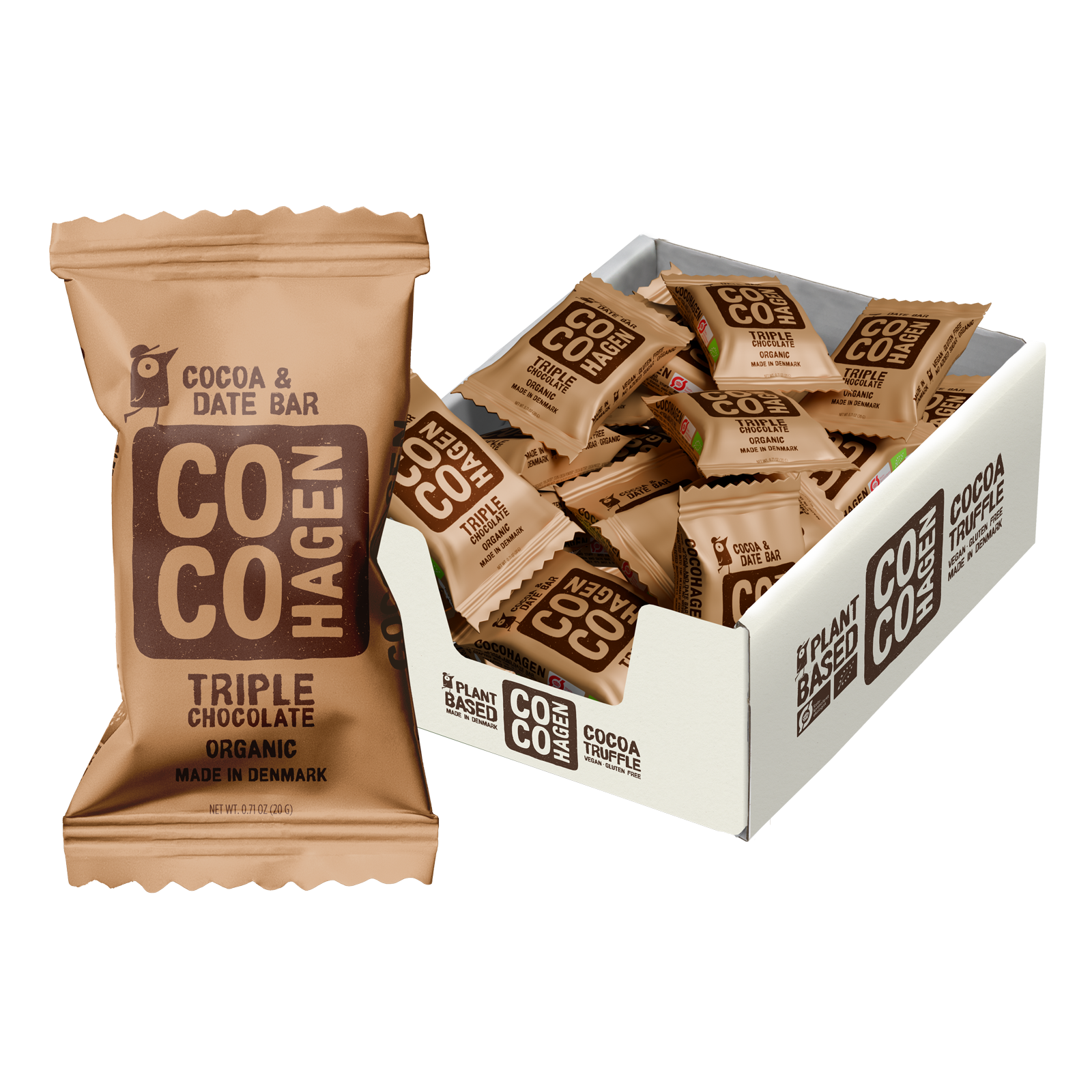 COCOHAGEN Bio Dattel Bites | Ballaststoffreiche vegane Energiebällchen aus Datteln | Ohne Zuckerzusatz | Glutenfrei | Natürliche Zutaten | 25 x 20g
