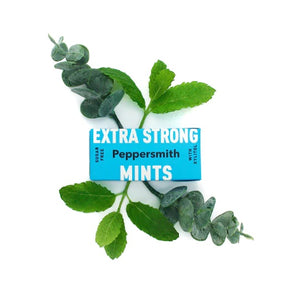 Peppersmith 100% Xylitol Mints - Extra Strong - Eukalyptus und Pfefferminze