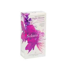 Solaris.Tea - Night Bloom - Soothe & Relax | Biologisch abbaubare Pyramiden-Teebeutel, 15x2g BIO