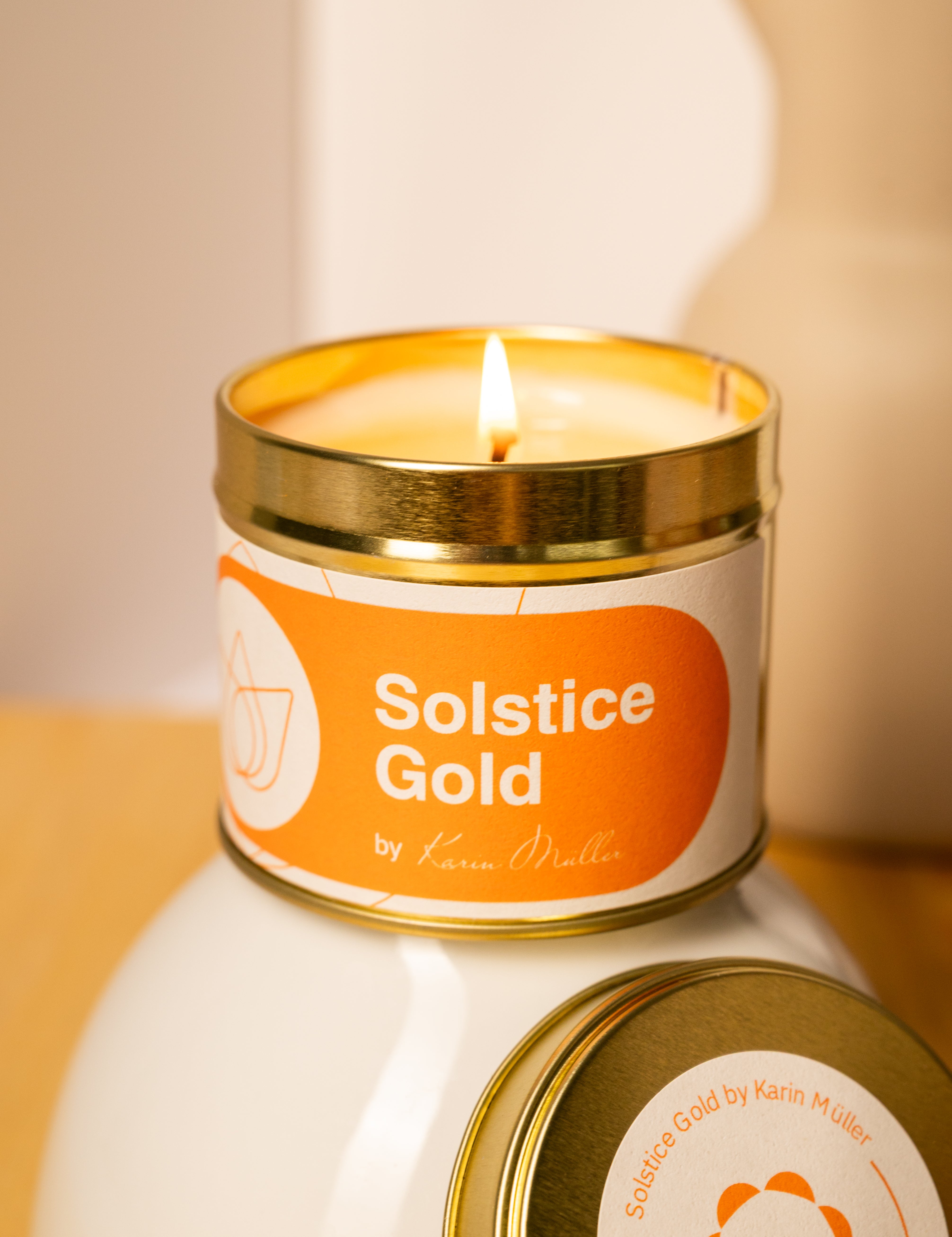‘SOLSTICE GOLD’ by Karin Müller - Aromatherapie Kerze