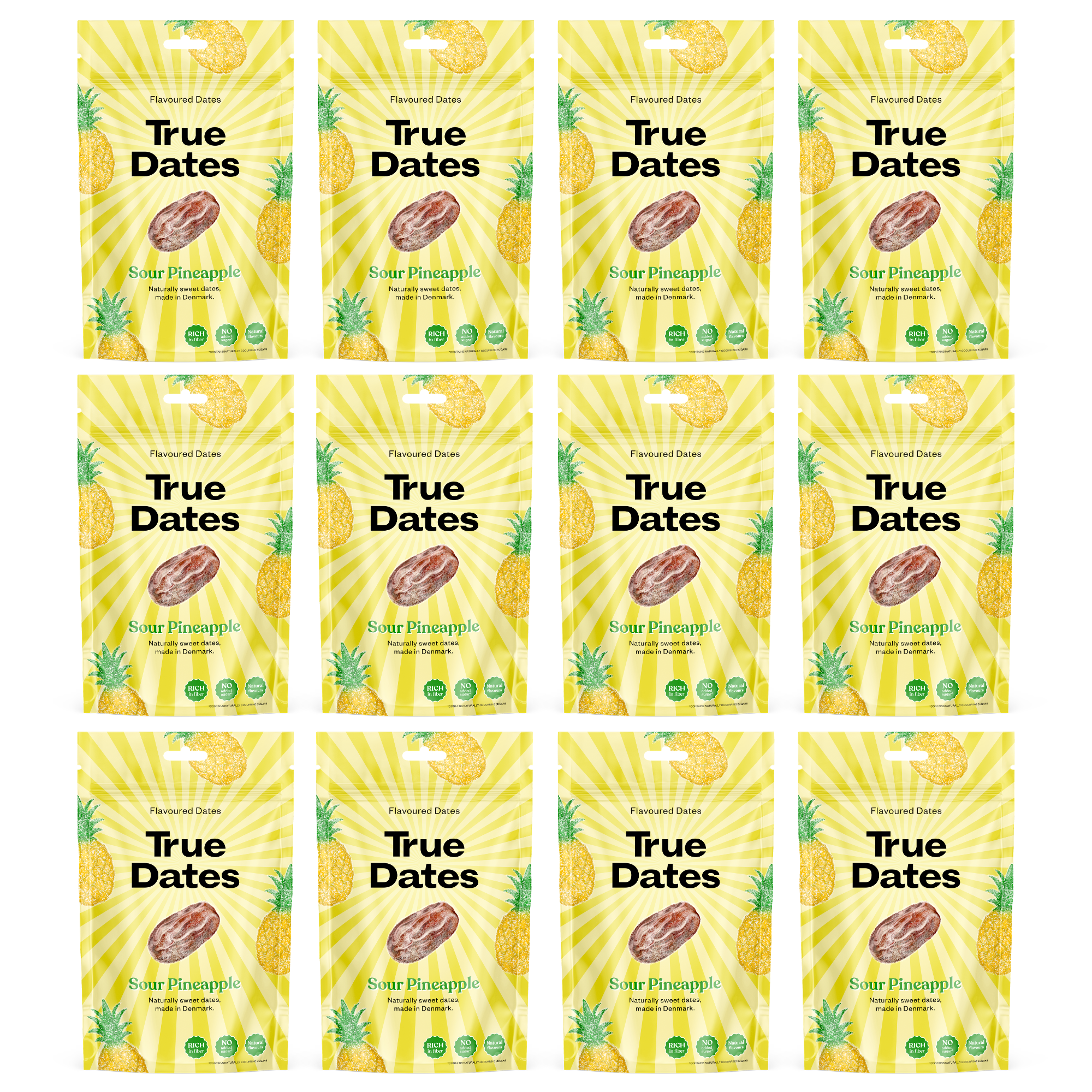 True Dates Aromatisierte Datteln 12 x 100 g – innovativen Candy & Dessert Aromen – gesündere Süßigkeiten Alternative – vegan & ohne Zuckerzusatz