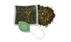 NEU!! BIO Mountain Herbs 40x1,5g biologisch abbaubare, genähte Teebeutel