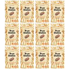 True Dates Aromatisierte Datteln 12 x 100 g – innovativen Candy & Dessert Aromen – gesündere Süßigkeiten Alternative – vegan & ohne Zuckerzusatz