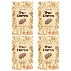 True Dates Aromatisierte Datteln 4 x 100 g – Probierbox mit innovativen Candy & Dessert Aromen – gesündere Süßigkeiten Alternative – vegan & ohne Zuckerzusatz