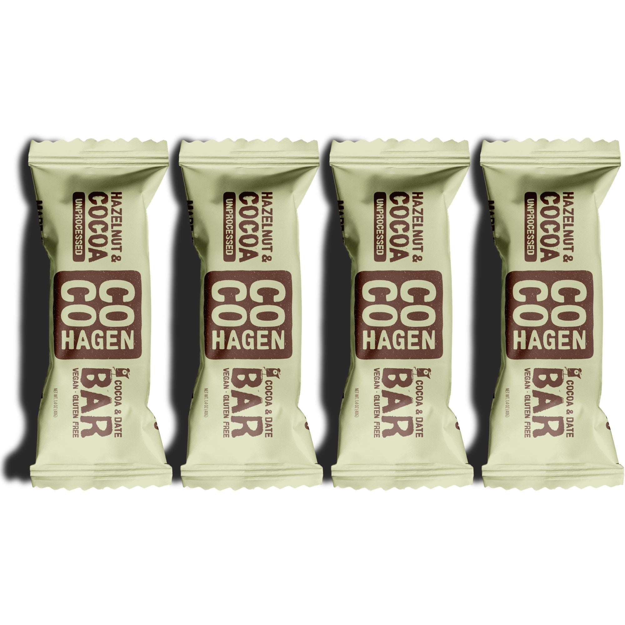 Cocohagen Organic Date Bar: Bio Hazelnut & Cocoa, 4 x 40g