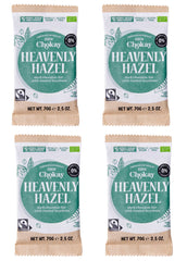Vier Tafeln Chokay dunkle BIO  Schokolade HEAVENLY HAZEL in Vorderansicht