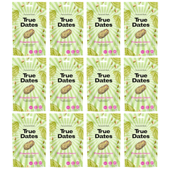 True Dates Aromatisierte Datteln 12 x 100 g – innovativen Candy & Dessert Aromen – gesündere Süßigkeiten Alternative – vegan & ohne Zuckerzusatz