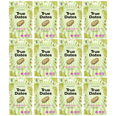 True Dates Aromatisierte Datteln 12 x 100 g – innovativen Candy & Dessert Aromen – gesündere Süßigkeiten Alternative – vegan & ohne Zuckerzusatz