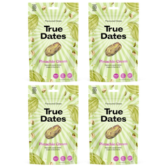 True Dates Aromatisierte Datteln 4 x 100 g – Probierbox mit innovativen Candy & Dessert Aromen – gesündere Süßigkeiten Alternative – vegan & ohne Zuckerzusatz