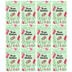 True Dates Aromatisierte Datteln 12 x 100 g – innovativen Candy & Dessert Aromen – gesündere Süßigkeiten Alternative – vegan & ohne Zuckerzusatz