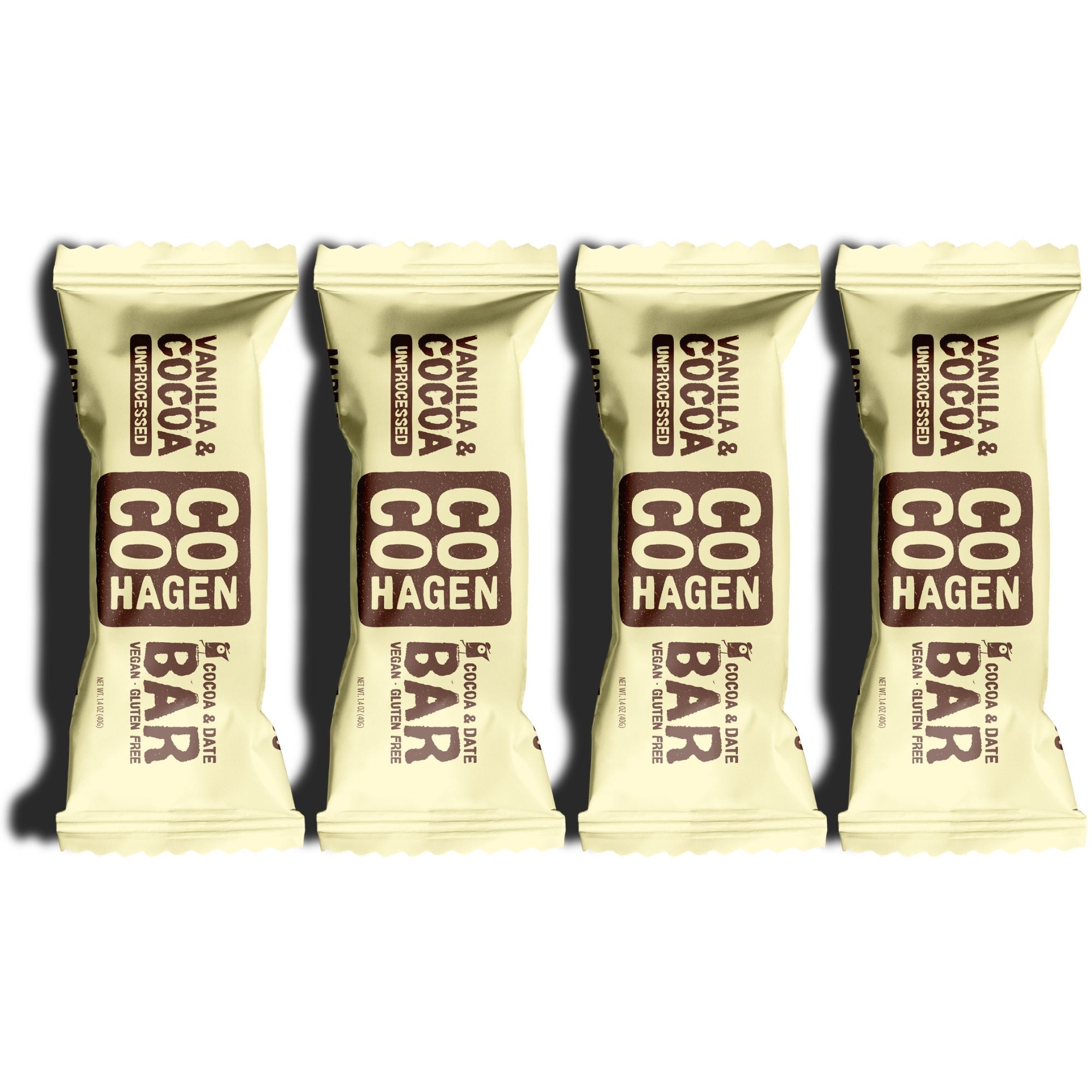 Cocohagen Organic Date Bar: Bio Vanille & Cocoa, 4 x 40g