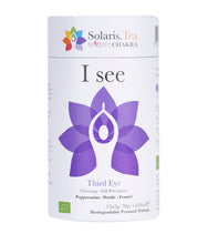 Laden Sie das Bild in den Galerie-Viewer, I See – Ajna - Stirnchakra, Drittes Auge biologisch abbaubare Pyramiden- Teebeutel 15x2g  BIO