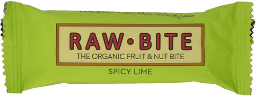 Raw Bite Bio Rohkost Riegel Spicy Lime, 12 x 50 g