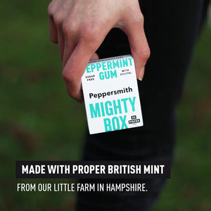 Peppersmith Mighty Box - 100% Xylitol Kaugummi Pfefferminze, 50 g