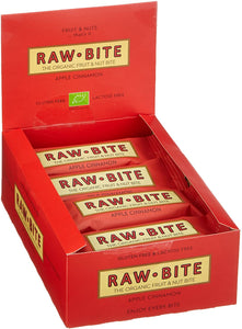 Raw Bite Bio Rohkost Riegel Apple Cinnamon, 12 x 50 g