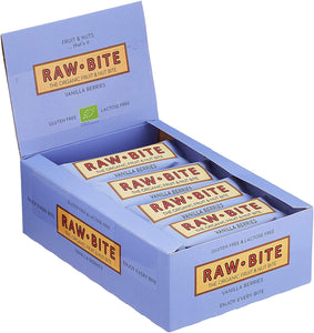 Raw Bite Bio Rohkost Riegel Vanilla Berries, 12 x 50 g