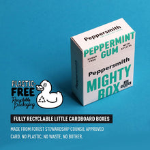 Laden Sie das Bild in den Galerie-Viewer, Peppersmith Mighty Box - 100% Xylitol Kaugummi Pfefferminze, 50 g