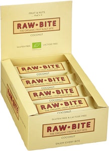 Raw Bite Bio Rohkost Riegel Coconut, 12 x 50 g