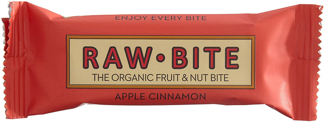 Raw Bite Bio Rohkost Riegel Apple Cinnamon, 12 x 50 g