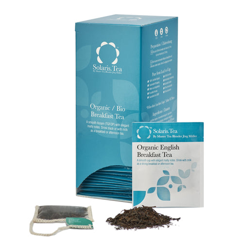 BIO Breakfast 40x2g biologisch abbaubare, genähte Teebeutel