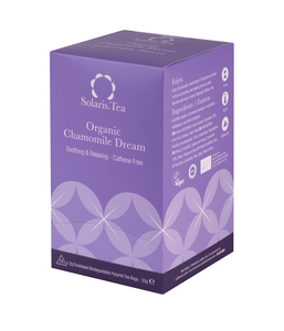 Chamomile Dream Org. Enveloped Pyramid Teabags, 25x2g - Solaris Tea